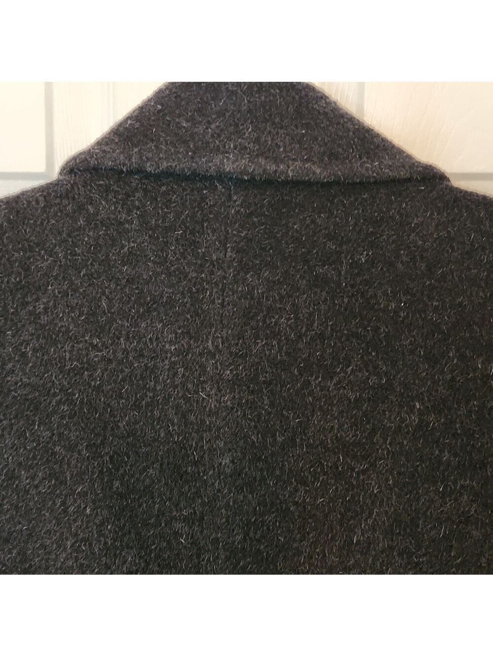 Forecaster of Boston Pure Wool Mohair PeaCoat Size: 10 Charcoal gray mid length - Picture 7 of 15